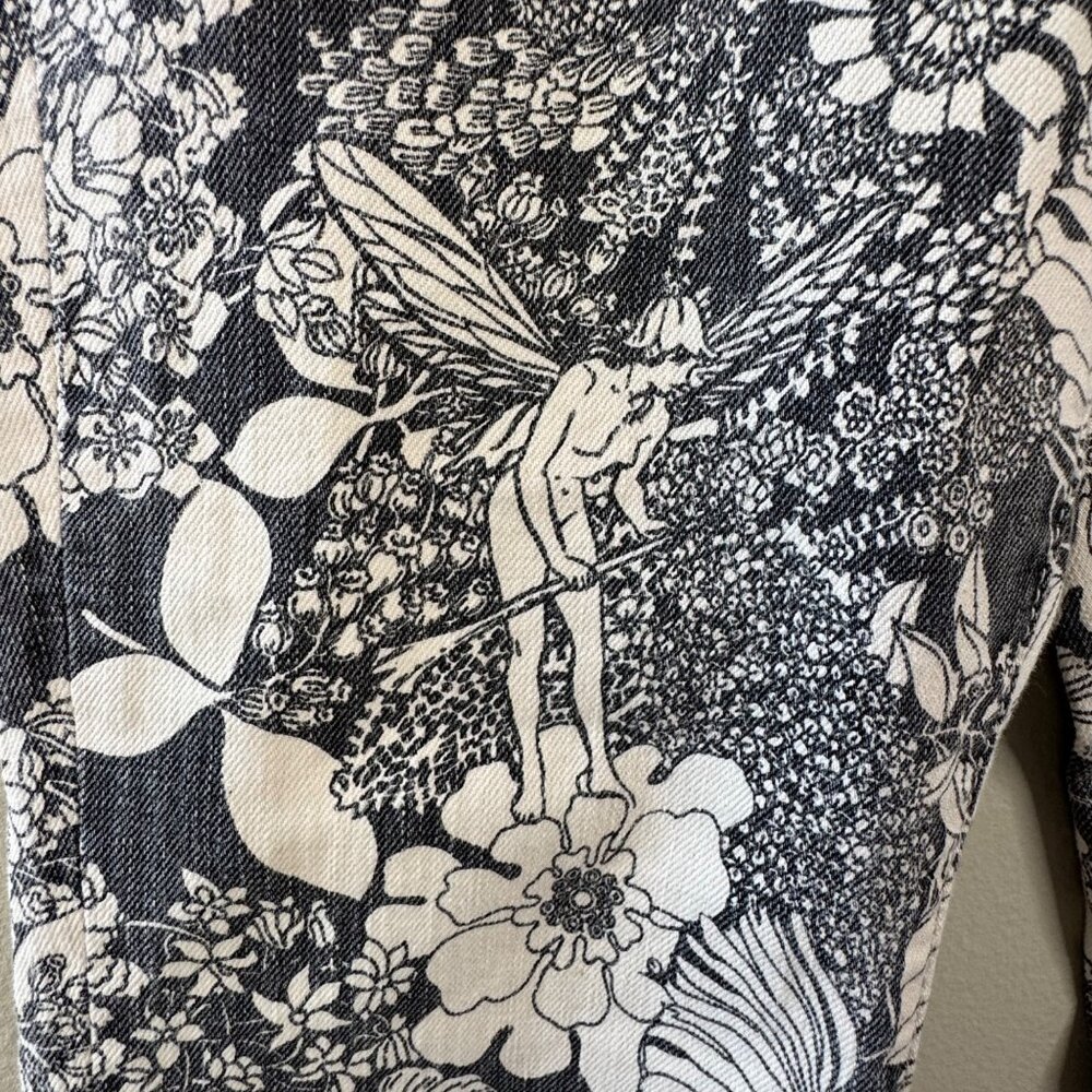 MOTHER The Hustler Ankle Jeans Women's 26 French Fairy Tale Black & White Pants - Picture 3 of 12